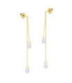 Dangling Chain Silver Earring STC-2226